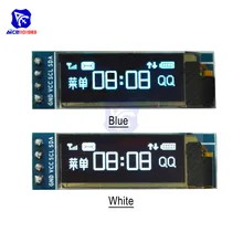 0,9" 128*32 • Максимальное количество светодиодный Дисплей модуль 4-контактный светодиодный модуль для Arduino Raspberry PI 3,3-5 V IIC I2C серийный O светодиодный Дисплей модуль SSD1306