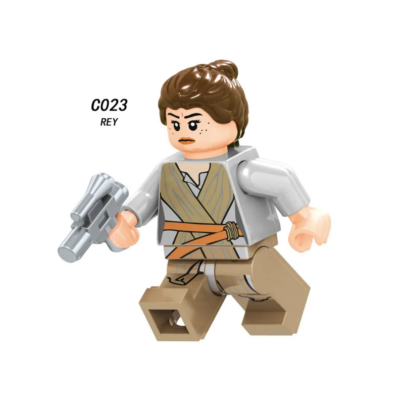 

Single Sale Super Heroes Star Wars Rey 023 Model Mini Building Blocks action Figure Brick Toy kid gift Compatible Legoed Ninjaed