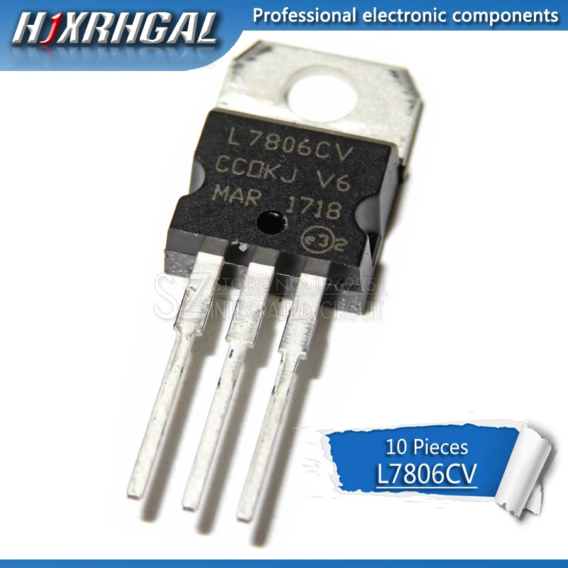 10 шт. L7806CV TO-220 7806 TO220 L7806 LM7806 MC780 | Электронные компоненты и принадлежности