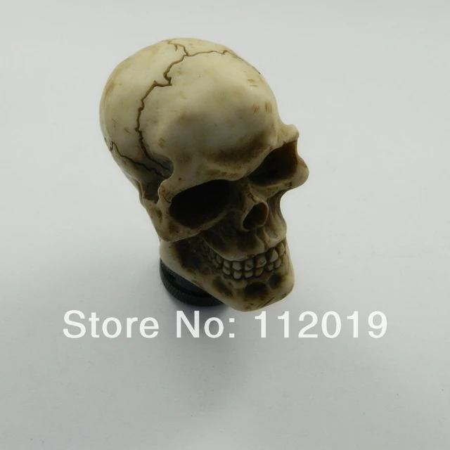 Pommeau de levier de vitesse Skull Racing, ajustement universel, levier de  transmission manuelle, anciers de vitesse, décoration d'accessoires  intérieurs de voiture - AliExpress