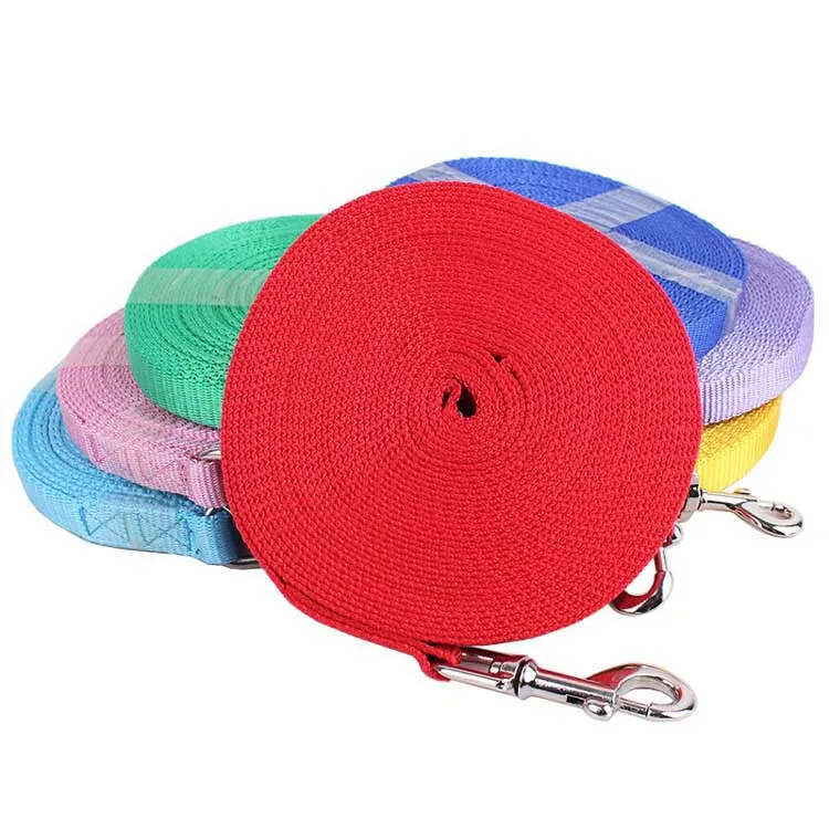 

10M Long dog leash Pet wholesale products Dogs Nylon track chain Cannot adjustable leash 3 colors pet traction belt