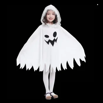 

Halloween Carnival Party Dress Stage Performance Cosplay Costume Nifty Little Elf White Dress Masquerade Scary Ghost Clock