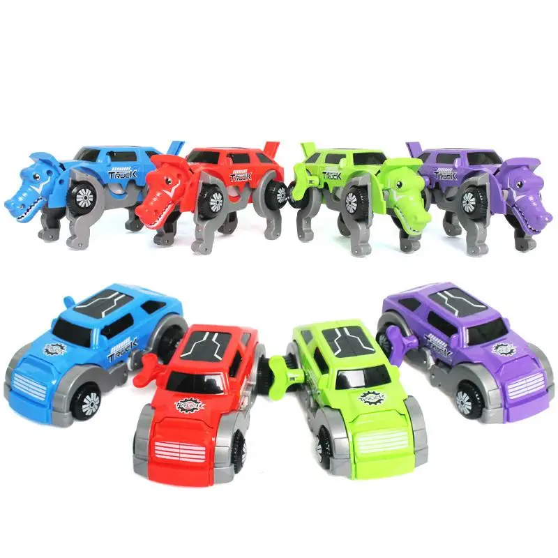 

Tobat Vehicle Clockwork Novelty Automatic Dog Model Robot Car Wind Up Toys For Cool Children Diecast iq Toy Kid Educational Gift