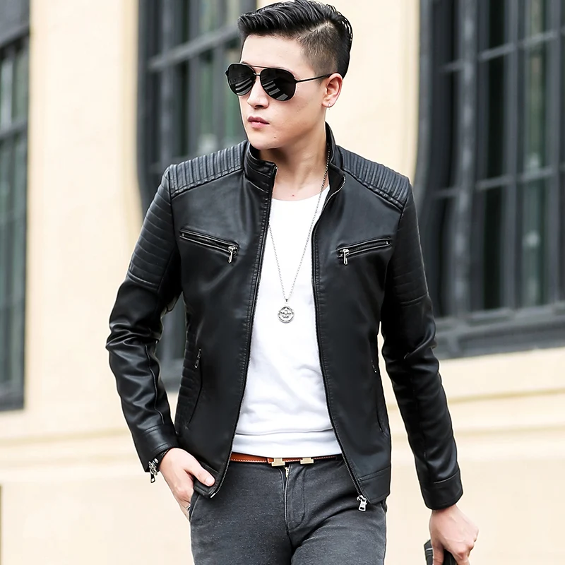 NICE DESIGN 2018 new style fashion wear classic high quality men's pu jacket coat with zipper decroation HOT SALE NICE DESIGN 2018 new style fashion wear classic high quality men's pu jacket coat with zipper decroation HOT SALE