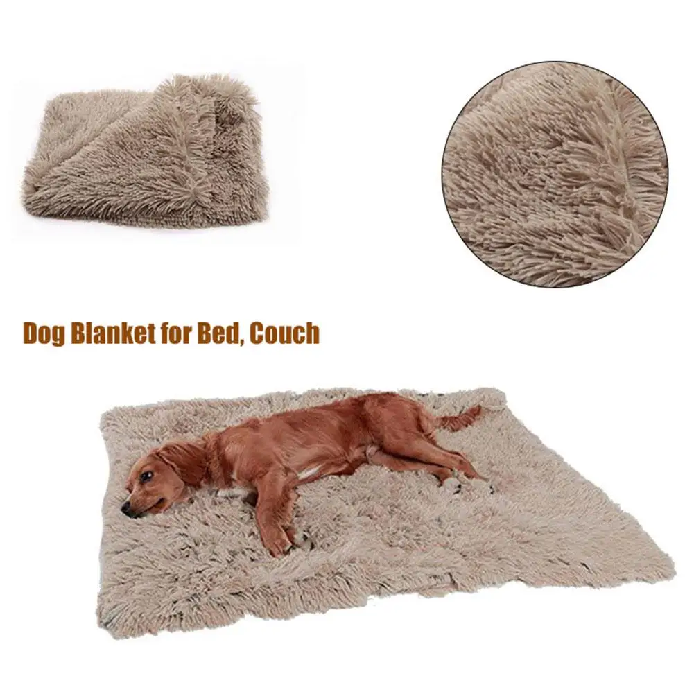 Soft Velvet Fabric Pet Mat Double Blanket Dog Bed Thicken Warm Cat Dog Blanket Sleeping Cover Cushion For Small Medium Large Dog