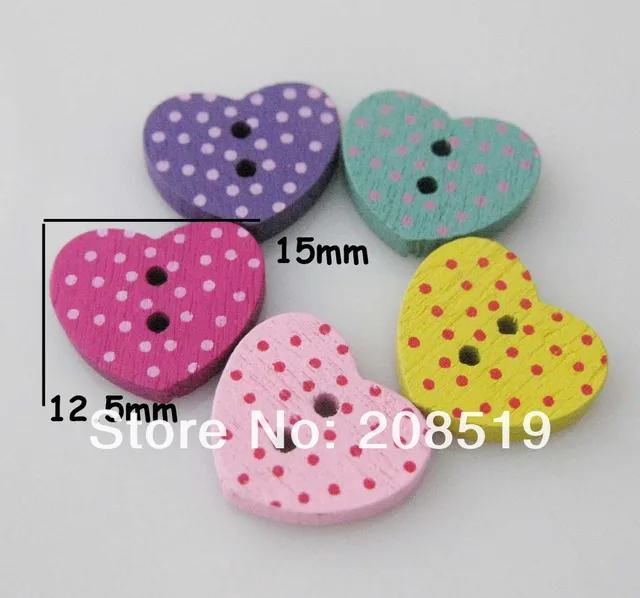 WBNVOO Novelty baby clothes buttons mix 150pcs 2 holes sewing wood