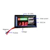 Red LED Digital Display Voltmeter Mini Voltage Meter Battery Tester Panel For DC 12V Cars Motorcycles Vehicles USB 5V2A output ► Photo 2/6