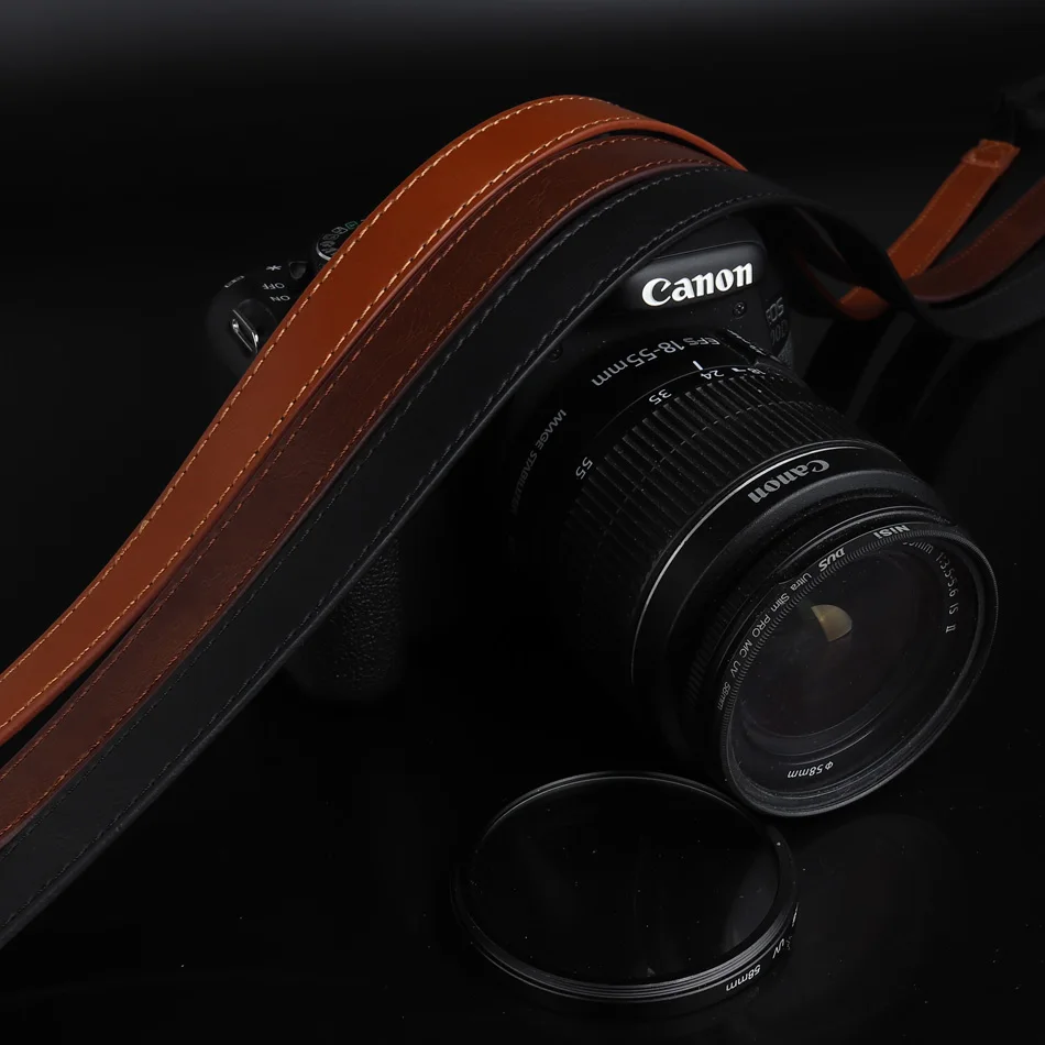 

3 Colors PU Leather Camera Strap Shoulder Neck Hand Strap For Canon M1 M2 M3 M5 M6 M10 M50 M100 G7X Mark II G5X G9X SX730 SX720