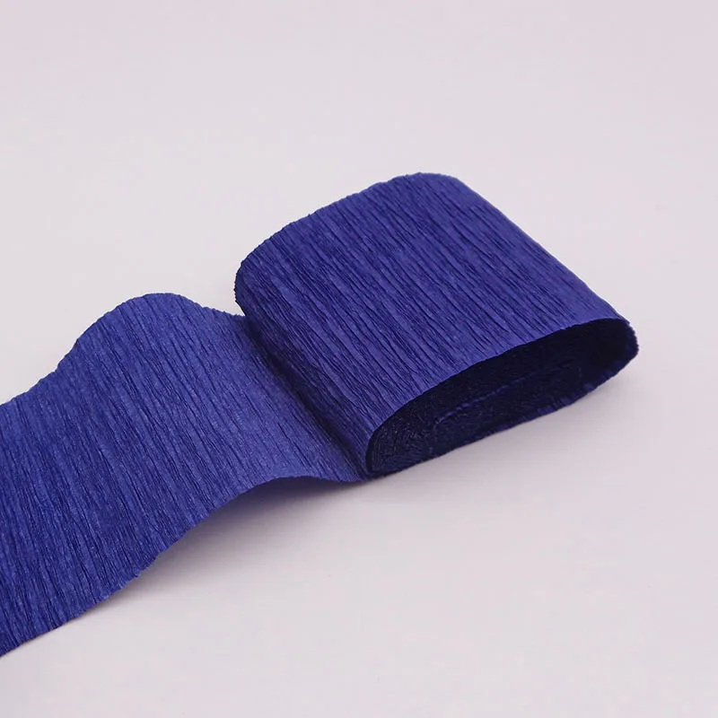 5 см* 250 см многоцветный рулон гофрированной бумаги DIY цветок вечерние для душа ребенка предметы для украшения дня рождения Crinkled гофрированной бумаги ремесло - Цвет: Royal Blue