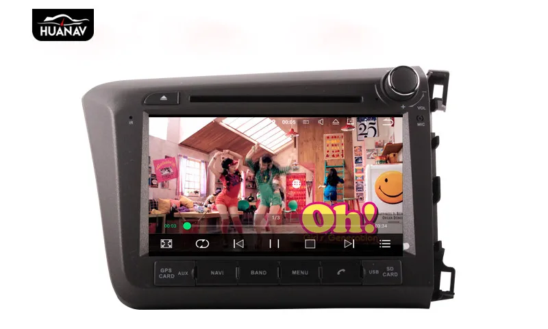 Android 8 0 автомобильный CD DVD плеер GPS навигация для Honda Civic 2012-2015 правая рука вождения
