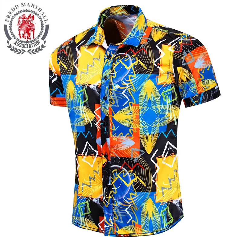 Рубашка Fredd Marshall Camisa гавайская мужская пляжная рубашка для боулинга Повседневное