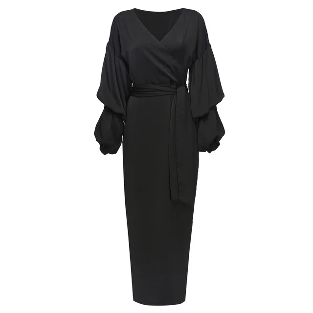 Vestidos кафтан арабский абайя Дубай Ислам Турции длинные мусульманское платье хиджаб ОАЭ Абая для женщин турецкий Ислам ic Костюмы роковой - Цвет: as picture show