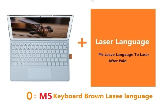 Высококачественный ультра тонкий съемный док-чехол для клавиатуры huawei M5, чехол для huawei MediaPad M5 10,8/M5 Pro для Mediapad M6 10,8 - Цвет: M5 brown Laser keybo