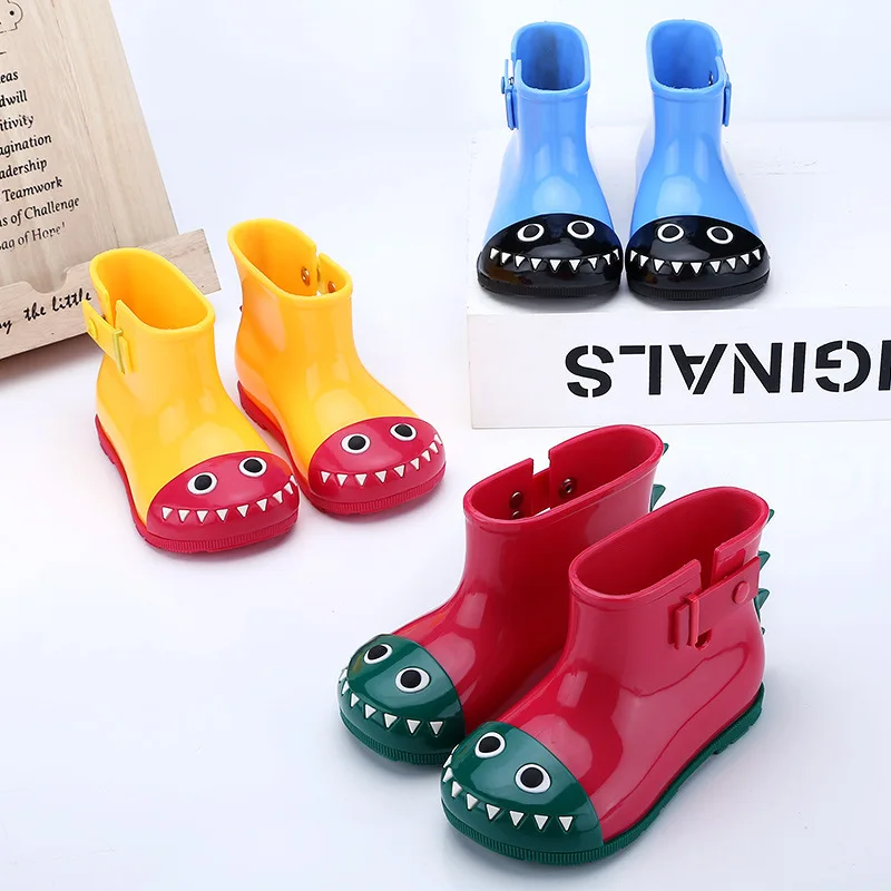 

Melissa Children Rain Boots Dinosaur Boots Cute Cartoon Boys and Girls Sandals Shoes Waterproof Children Shoes