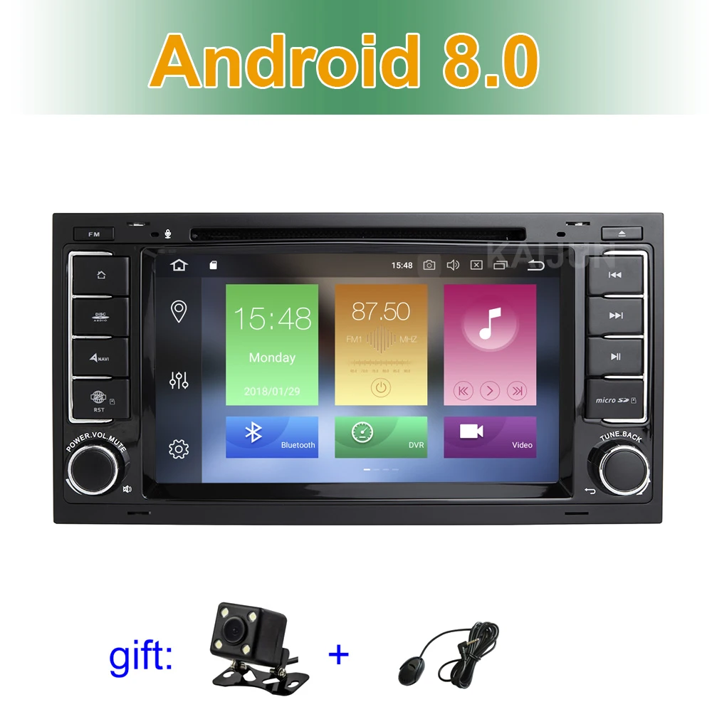 

IPS screen Android 8.0 Car DVD Multimedia Stereo GPS for VW T5 Transporter Multivan Touareg with Radio WiFi BT