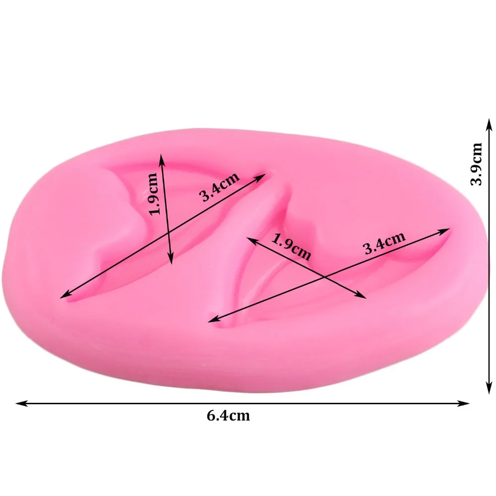 Крылья летучей мыши помадка силиконовая форма украшение инструмент шоколадная Форма торт форма для мастики Мягкая Керамика кухонные инструменты для приготовления пищи