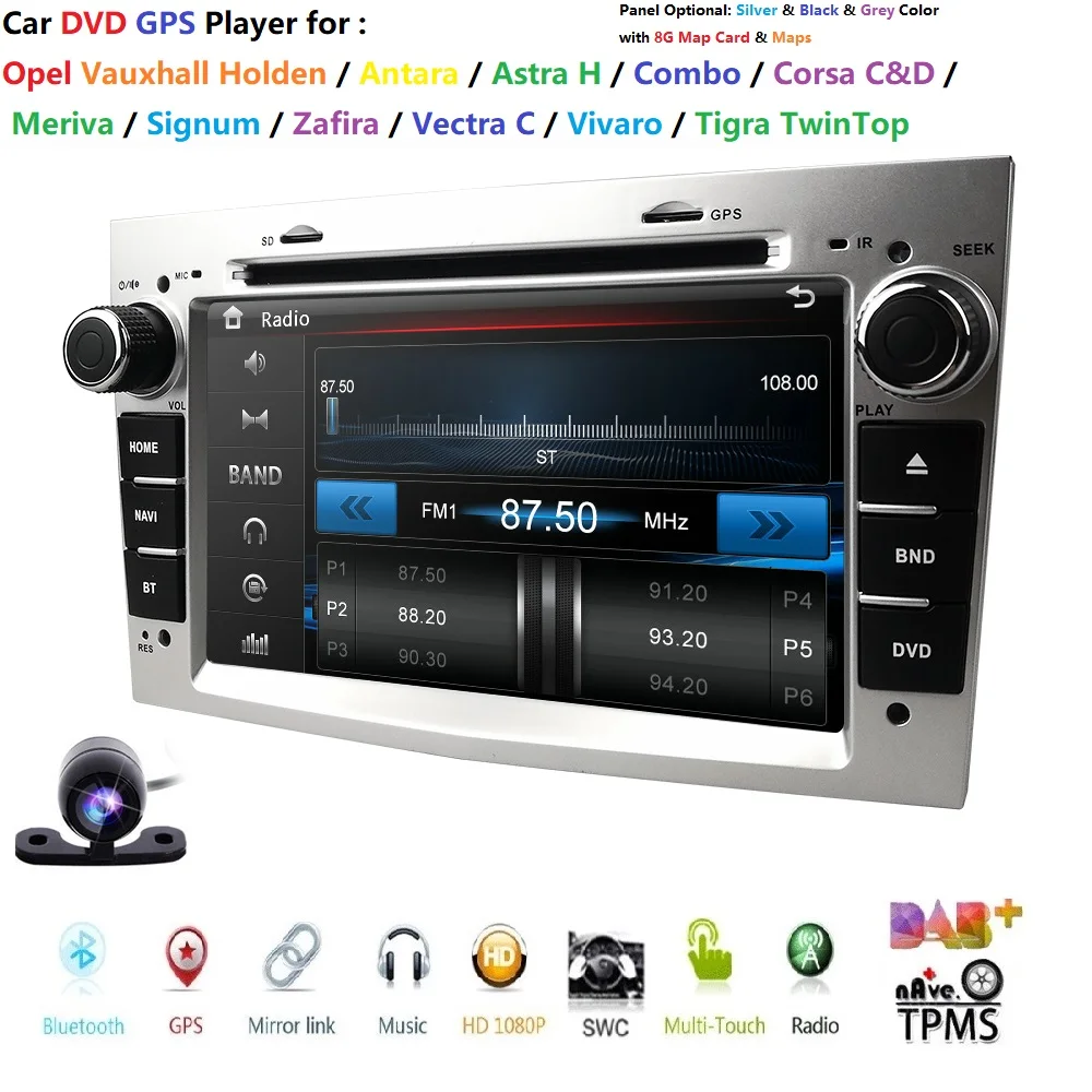 Perfect New 2 din Car DVD Stereo for Vauxhall Opel Astra H G Vectra Antara Zafira Corsa DVD GPS Radio 3 color steering wheel RDS Camera 4