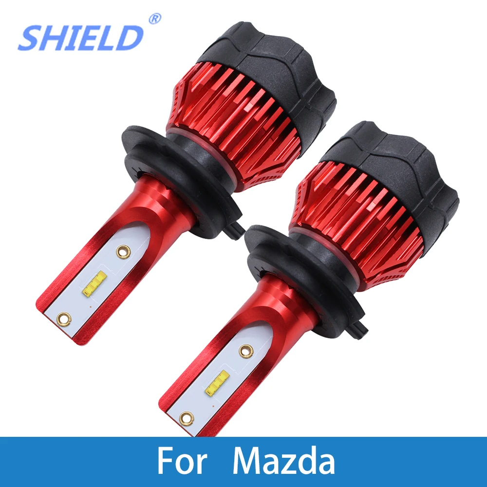 Автомобильный светильник светодиодный H1 H7 H4 CSP 8000Lm 6500K 12V автомобильный Mazda