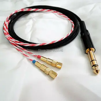 

1.8m 6ft Handmade FURUKAWA Furutech Silver Plated with Shield Upgrade Cable For HIFIMAN HE-5 HE-6 HE-400 HE-500