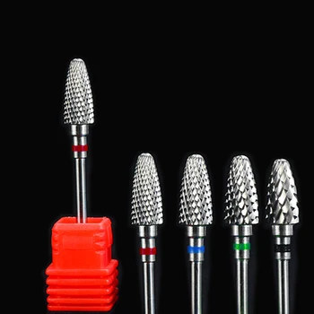 

1PCS 3/32''Milling Carbide Flame Coarse Fine Nail Drill Bits Electric Pro Manicure Files Cutter Polish Grinding Tools JIF0615