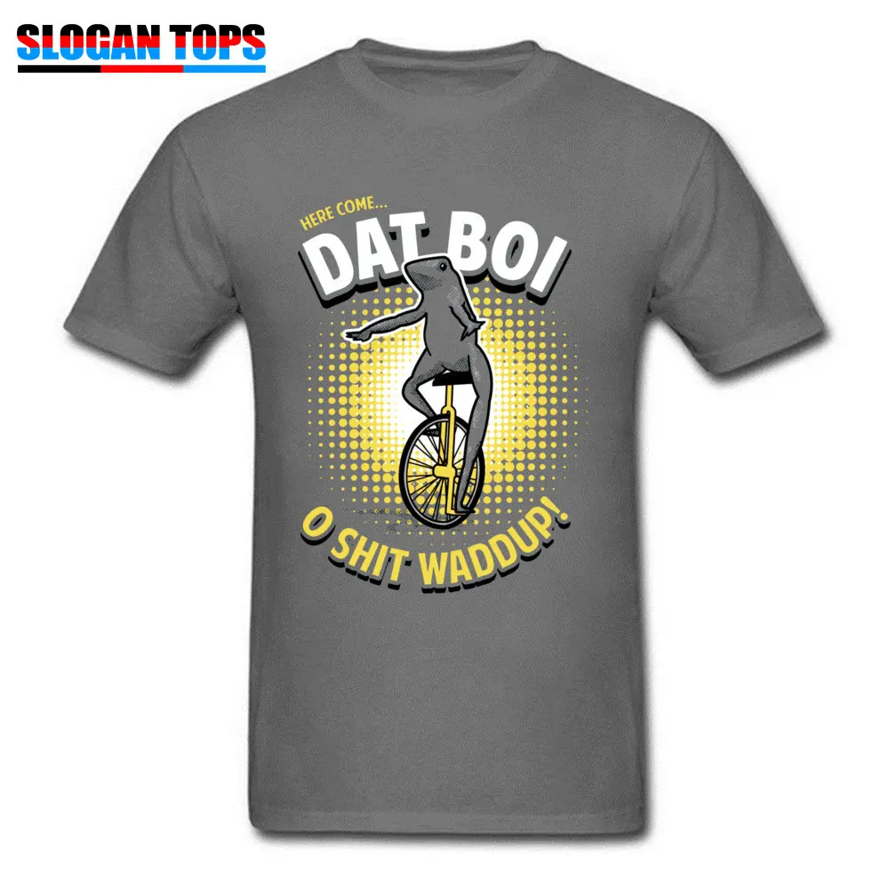 Here Come Dat Boi 6537 100% Cotton Adult Short Sleeve Tops Shirts Summer VALENTINE DAY T-shirts Printed Tops Tees Family O Neck Here Come Dat Boi 6537 carbon