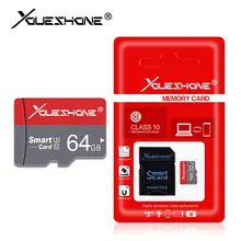 С подарочным адаптером флеш-карта памяти 4 ГБ 8 ГБ тарджета micro sd карта 32 Гб 64 ГБ флэш-карта 16 Гб класс 10 128 ГБ usb-носитель SD/TF карта