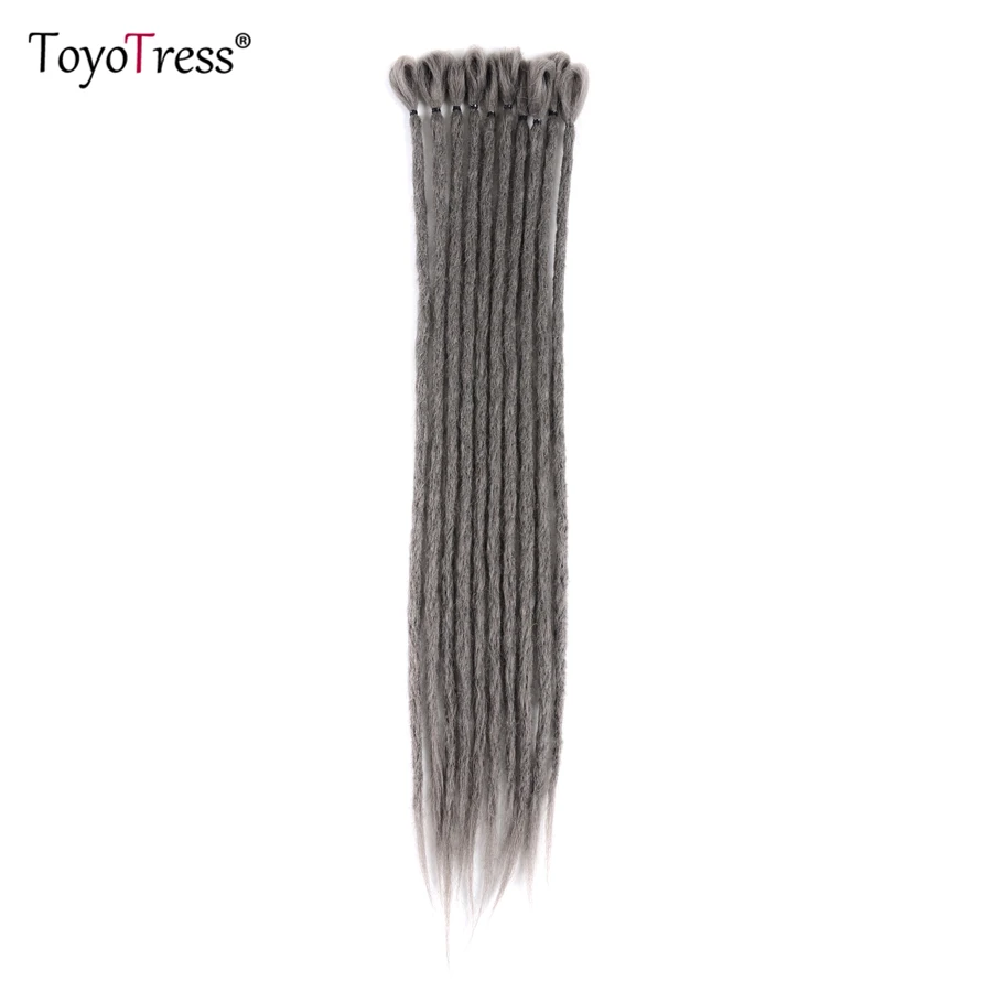 Dreadlocks Synthetic Hair Extensions Pure Ombre Crochet Hair Braids For Women 22inch 1strand and 10strands/pack Toyotress Store