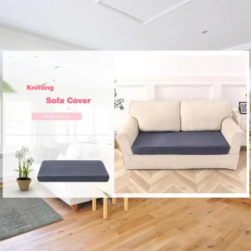 cheap Elastic Sofa Cushion Cover Knitted Tight Wrap Armrest Slipcover Stretch Couch Towel for Living Room Decoration Sofa Protector