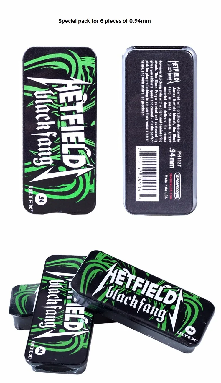 DUNLOP Hetfield Black Fang 0.73 Médiator Signature