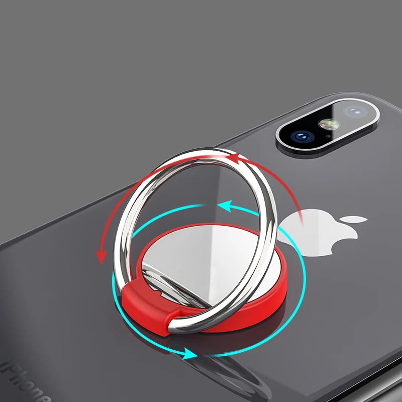 CD Spin 360 Degree Finger Ring Mobile Metal Phone Holder For Magnetic Holder Smartphone Stand for iPhone X Huawei Xiaomi Samsung