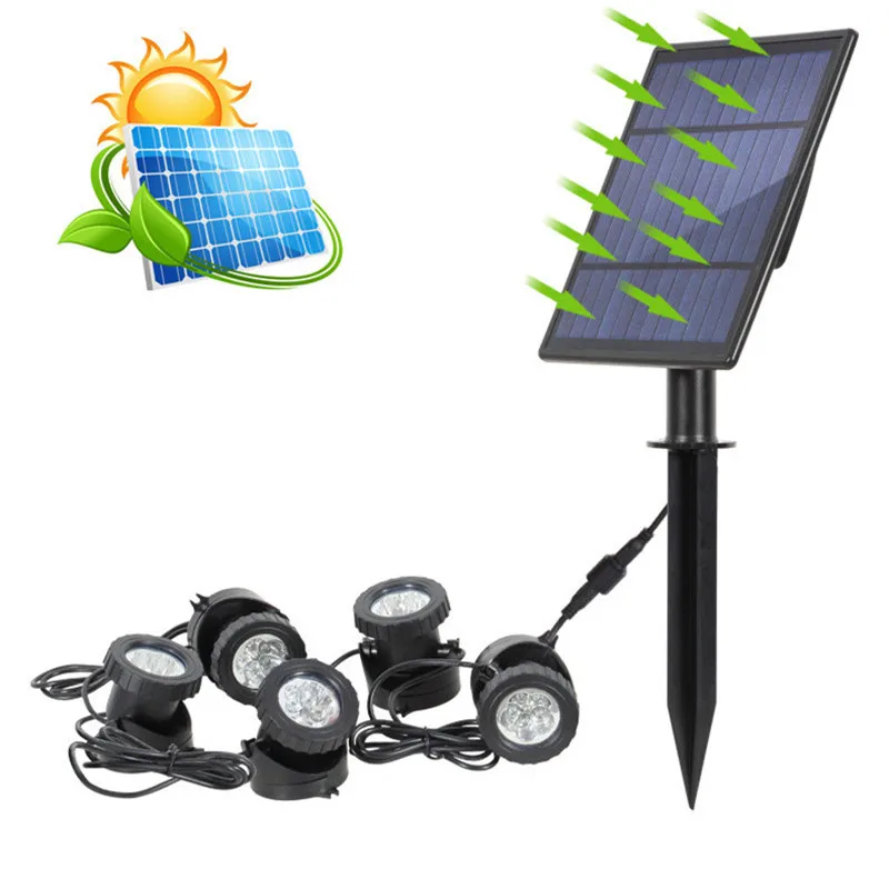 

Solar Underwater Light Fountain Pool Light Fish Tank Colorful Lights Flowers Trees Projection Light Landscape Lighting RGB Lamp