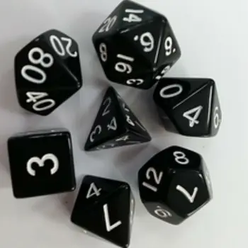 

Free Shipping NEW High Quality ON SALE 7pcs/set D4 D6 D8 D10 D10 D12 D20 Black Colors Dice For Board Game Accessories