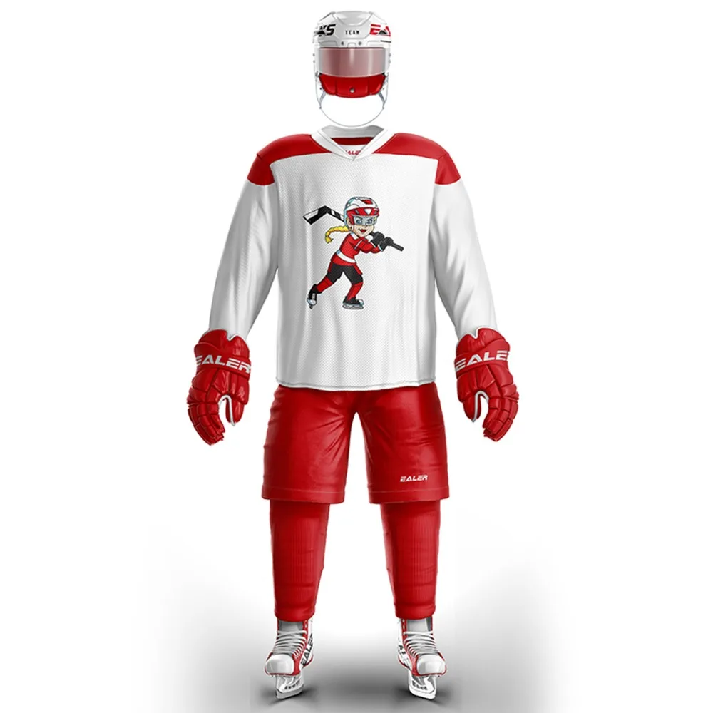 Cool Hockey White Girls Ice Hockey Uniforms Including Jersey Socks And