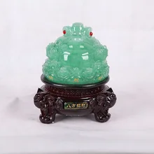 Смола Имитация нефрита ремесла творческие украшения для дома жаба приносящая удачу фэн шуй подарок открытие завод