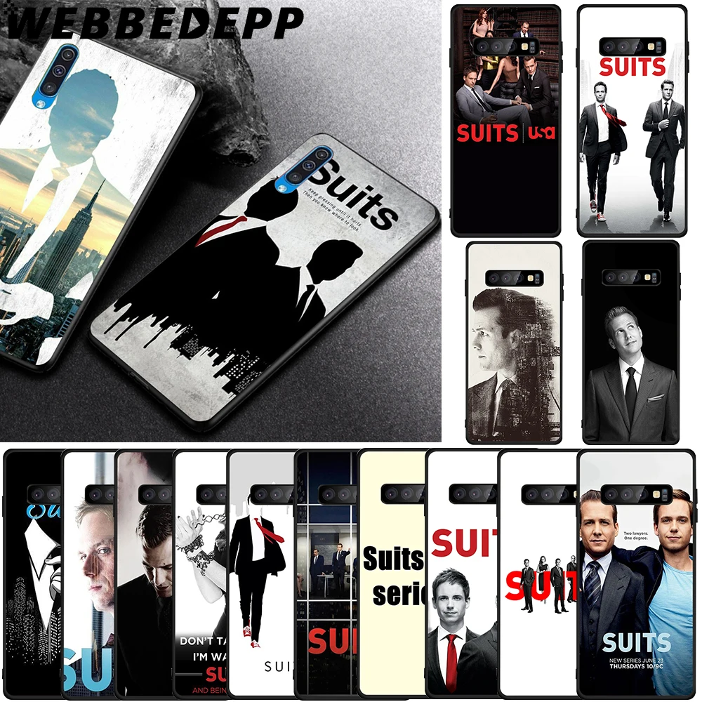 

WEBBEDEPP SUITS TV series Soft TPU Case for Samsung Galaxy S6 S7 Edge S8 S9 S10 Plus S10e