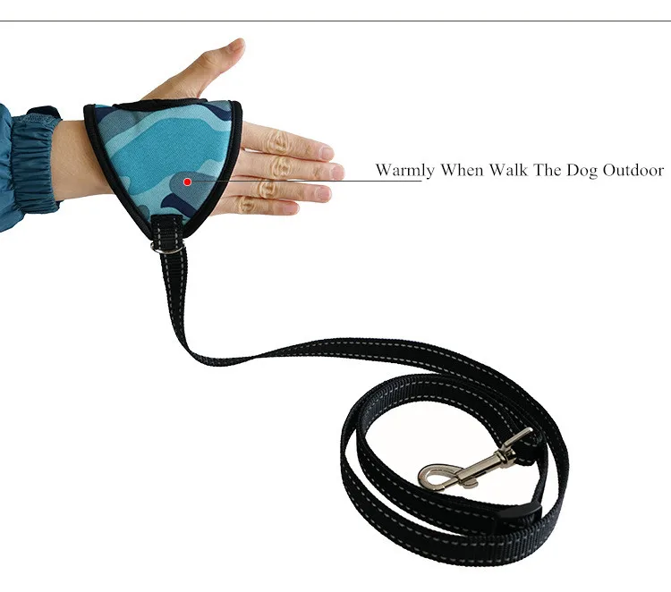 Hand-held Glove Type Pet Dog Leashes Reflective Strip Camouflage Pet Leads Dog Leash Pet Dog Accessories 140cm Length (7)