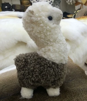 

Stuffied Alpaca animals Soft Plush Alpacasso toy 100 actual sheep fur alpaca gifts
