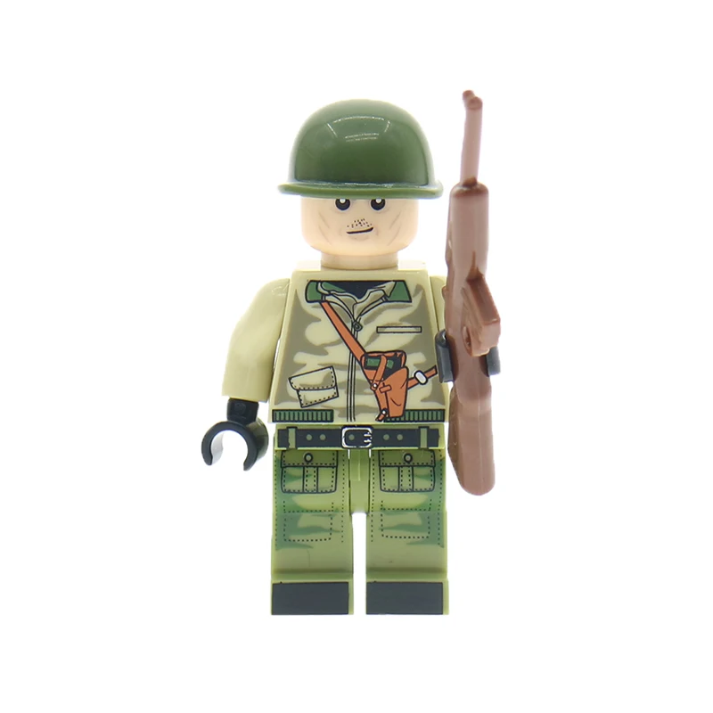 WW2 Russian American Italy British Polish Military Army SWAT Soilders figures Building Blocks With Weapons accessories toys gift