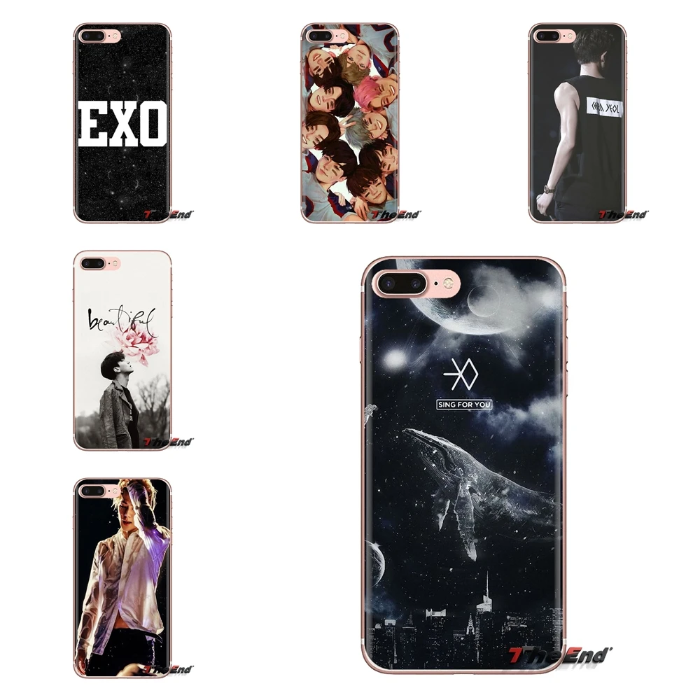 Для Huawei G7 G8 P7 P8 P9 P10 P20 P30 Lite Mini Pro P Smart Plus 2017 2018 2019 силиконовый чехол для xiumin EXO