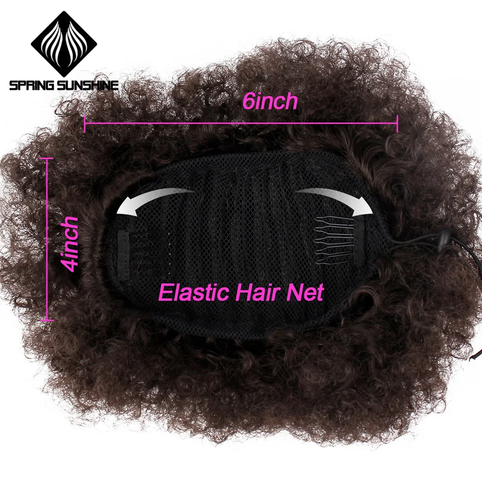 Spring sunshine Hair Bun Soft High Ponytail Puff Afro Curly Drawstring Short Afro Pony Tail Clip in on Synthetic Hair Piece Spring sunshine Hair Bun Soft High Ponytail Puff Afro Curly Drawstring Short Afro Pony Tail Clip in on Synthetic Hair Piece