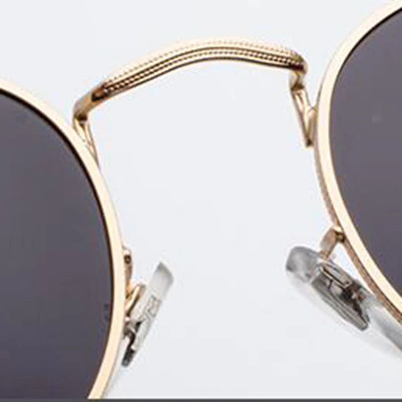 Yoovos круглые классические солнцезащитные очки для мужчин/женщин, металлические винтажные брендовые дизайнерские солнцезащитные очки, модные солнцезащитные очки для вождения