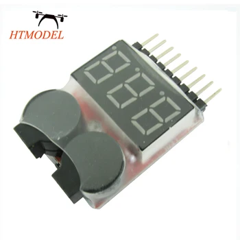 

1-8s Lipo Battery Voltage Tester Low Voltage Buzzer alarm 1s-8s