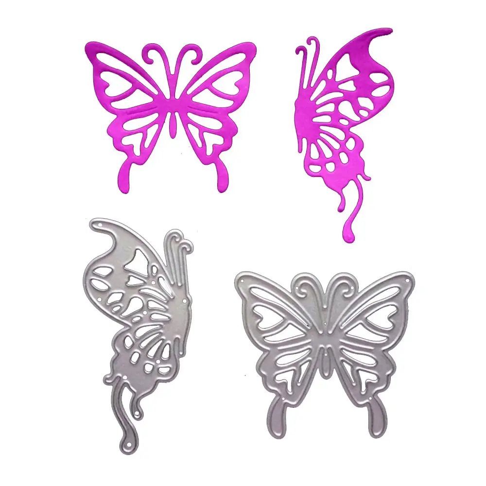 

2Pcs/set Flying butterfly Metal Cutting Dies Stencils For Card Making Decorative Embossing Suit Paper Cards Stamp DIY Book Craft