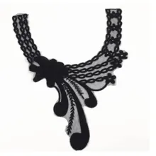 Вышивка воротник Венеция Кружева Цветы аппликация-колье на шею отделка и кружева ткани Швейные принадлежности