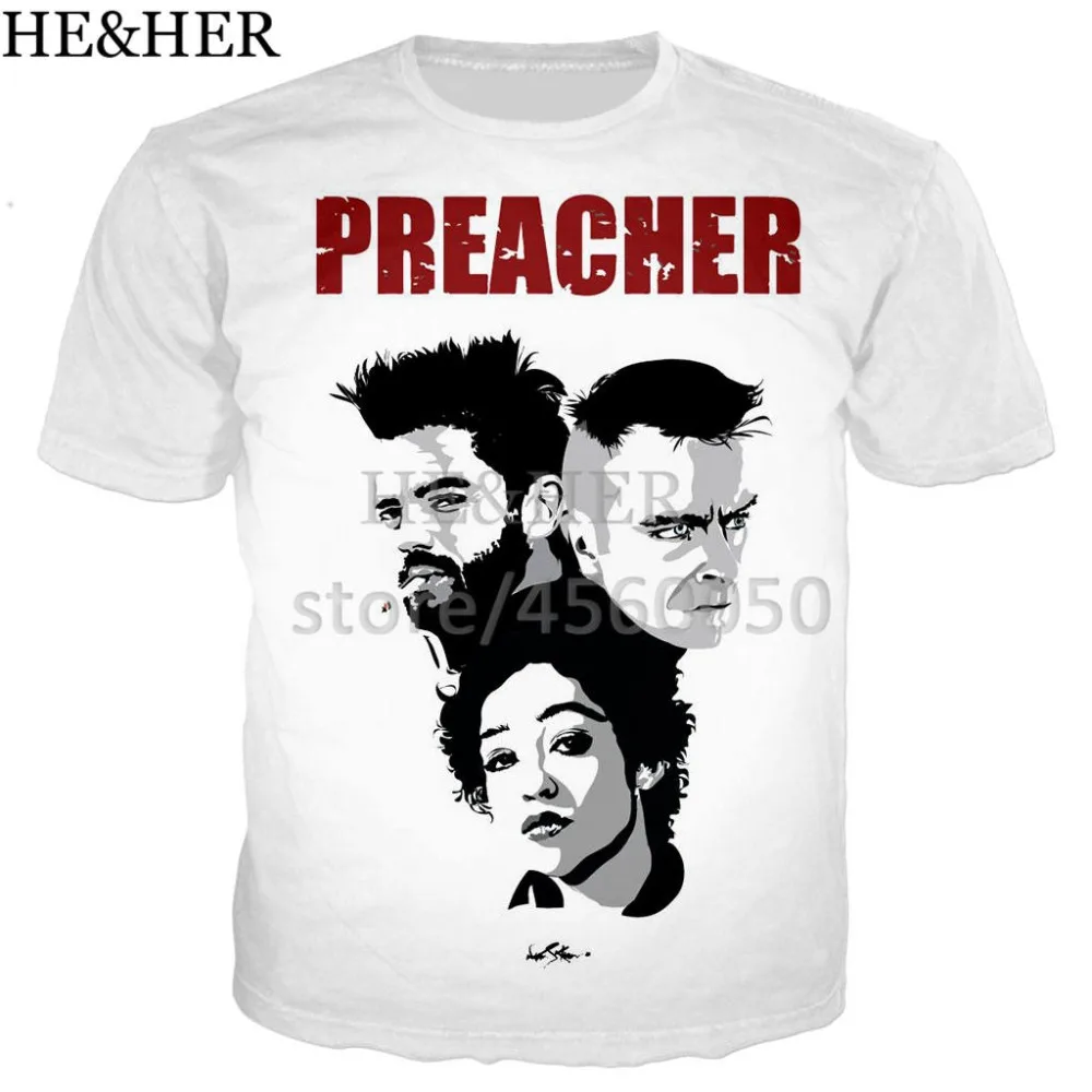 ТВ play Preacher футболка для мужчин и женщин 3D принт Новинка забавная s летние топы хип