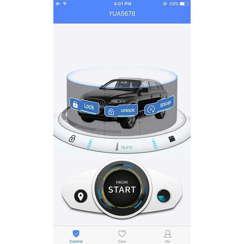 Fuzik gps трекер дистанционного умный старт для toyota rav4 corolla camry Highlander land cruiser prado sienna crown