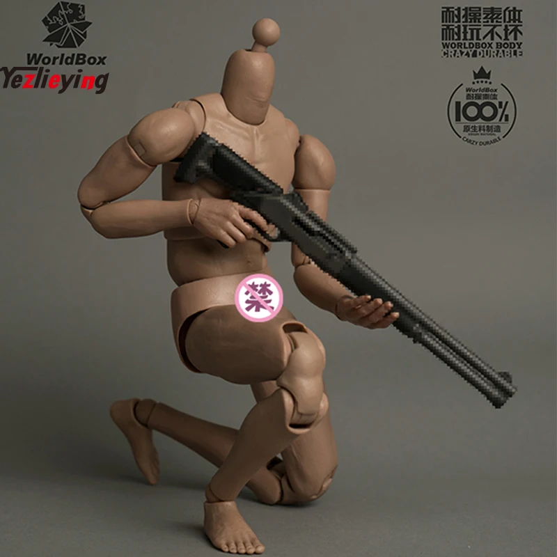 

WorldBox AT025 1/6 Scale Male Nude Body Muscle soldier Durable body style of gymnastics military concept Edition For 12 Inch