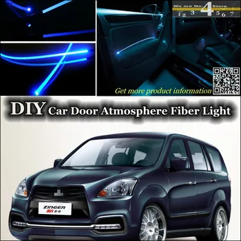 

interior Ambient Light Tuning Atmosphere Fiber Optic Band Lights For Mitsubishi Zinger Inside Door Panel illumination Tuning