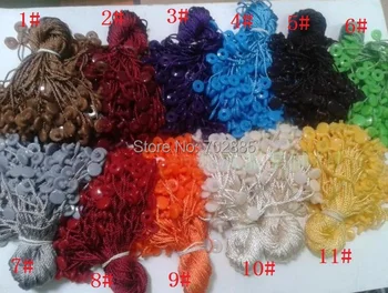 

1000 pcs per lot quality Seal Tags Plastic Seal Hang Tag String free shipping