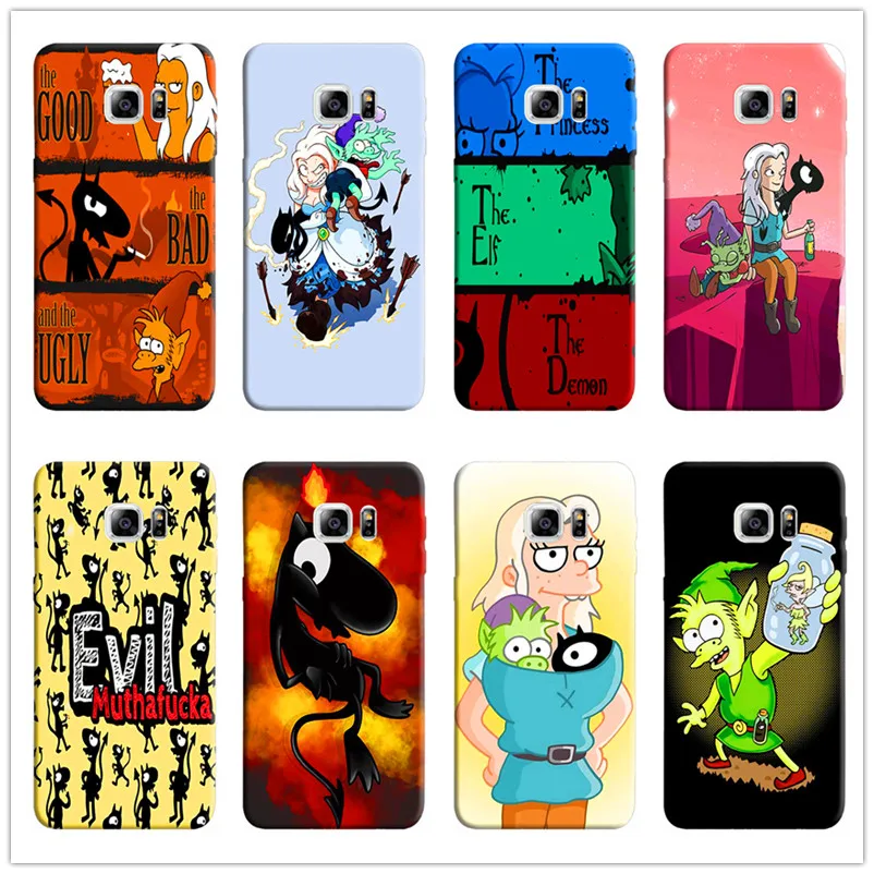 

Netflix TV Disenchantment soft Silicone TPU Phone Case For Samsung Galaxy 8 9 8plus 9plus 6 6edge 7 7edge 5 Coque shell